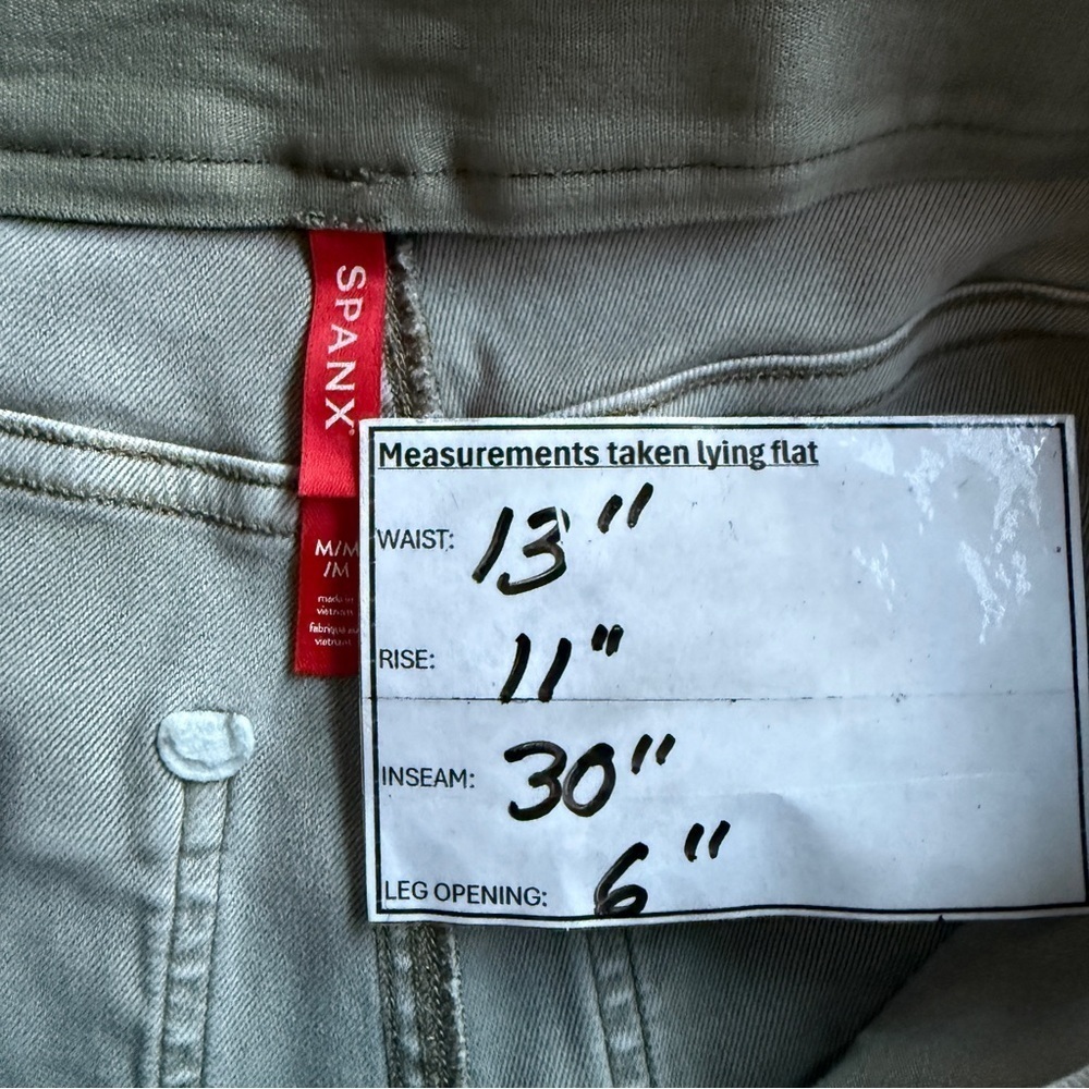 Spanx Stretch Twill Straight Leg Pull On Pants - Medium - Picture 7 of 7